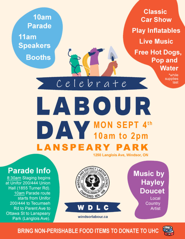 Labour Day 2023 Windsor & District Labour Council